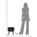 Mauro Ferretti Hocker Paris Schwarz - 1 Stk