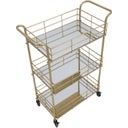 Mauro Ferretti Servierwagen Glam mit Spiegel - 1 Stk