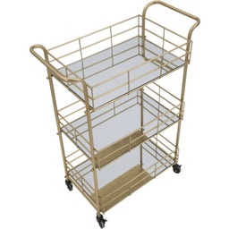Mauro Ferretti Servierwagen Glam mit Spiegel - 1 Stk