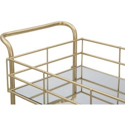 Mauro Ferretti Glam Bar Cart with Mirror - 1 item