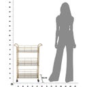 Mauro Ferretti Servierwagen Glam mit Spiegel - 1 Stk