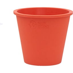 FAIR ZONE Pflanztopf aus Naturkautschuk, 6er Pack - Coral