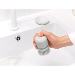 Brabantia Dish Brush with Soap Dispenser - Light Grey