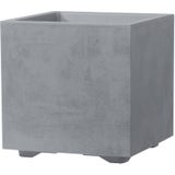 Quadro Millenium" Bloempot met Waterreservoir - Asgrijs