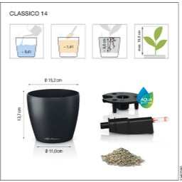 Lechuza CLASSICO Color 14 Planter - white