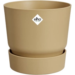 elho greenville Topf rund 25 cm - goldener sand