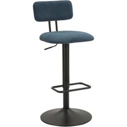 Barhocker mit Höhenverstellung hellblau, 2er-Set