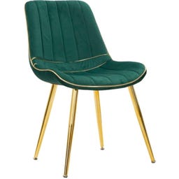Mauro Ferretti Stuhlset Paris Grün/Gold, 2-teilig
