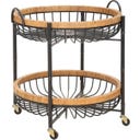 Mauro Ferretti Beistelltisch Cebu mit Rollen