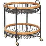 Mauro Ferretti Beistelltisch Cebu mit Rollen