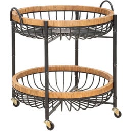 Mauro Ferretti Beistelltisch Cebu mit Rollen