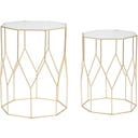 Mauro Ferretti Beistelltisch-Set New Glass, 2 Stück
