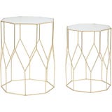 Mauro Ferretti Beistelltisch-Set New Glass, 2 St&uuml;ck