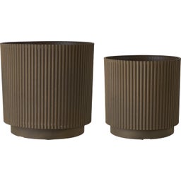 Wikholm Form Ronja Blumentopf 2er-Set - braun