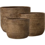 Wikholm Form Pflanztopf 3er-Set rost