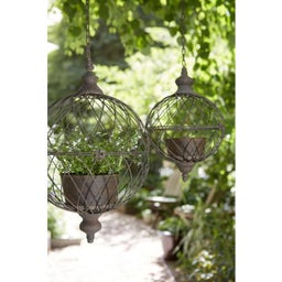 Wikholm Form Torun Hängepflanzgefäß 2er-Set rost - 1 Set