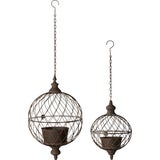 Wikholm Form Ragna H&auml;ngekerzenhalter 2er-Set rost