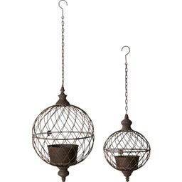 Wikholm Form Ragna Hängekerzenhalter 2er-Set rost - 1 Set