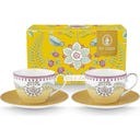 Lily & Lotus csésze és alátét szett, 2 darabos - Sárga