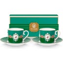 Pip Studio Tassen mit Untersetzer Love Birds - Grün