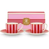 Espressotassen mit Untersetzer Love Birds