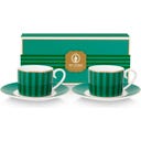Espressotassen mit Untersetzer Love Birds - Grün