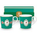 Pip Studio Bekerset Love Birds - Groen