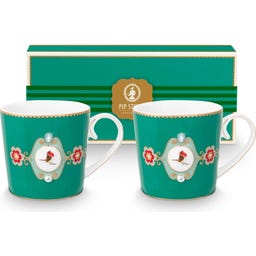 Pip Studio Bekerset Love Birds - Groen