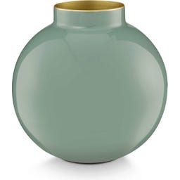 Pip Studio Vase Metal 17 cm - Grün