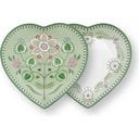 Hartvormig Bord Lily & Lotus - 21,5 cm, Lichtgroen