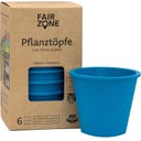 Pots de Fleurs en Caoutchouc Naturel - Lot de 6