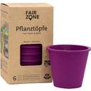 Pots de Fleurs en Caoutchouc Naturel - Lot de 6