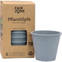 Pots de Fleurs en Caoutchouc Naturel - Lot de 6