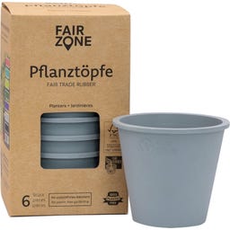 Pots de Fleurs en Caoutchouc Naturel - Lot de 6