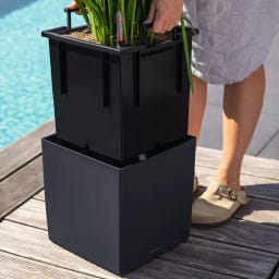 Lechuza CUBE Color 40 - Slate Grey