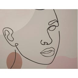 Mauro Ferretti Druck mit Rahmen Face -C-