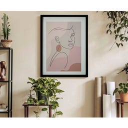 Mauro Ferretti Druck mit Rahmen Face -C-