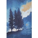 Mauro Ferretti Leinwandbild mit Farbdruck Mountain Tree