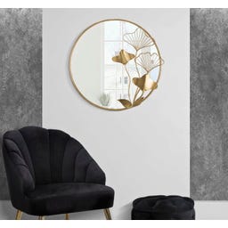 Mauro Ferretti Wandspiegel mit Blumenmuster