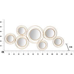 Mauro Ferretti Wanddekoration Mirrors Gold