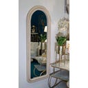 Mauro Ferretti Wandspiegel Cloe Creme Samt