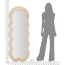 Mauro Ferretti Wandspiegel Miki Creme Samt