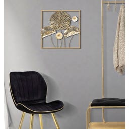 Mauro Ferretti Wanddekoration Flowers Gold