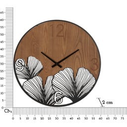 Mauro Ferretti Wanduhr Holz/Blatt