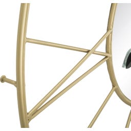 Mauro Ferretti Wanduhr mit Spiegel Glam Stick