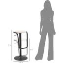 Barhocker mit Höhenverstellung Destiny, weiß