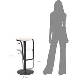 Barhocker mit Höhenverstellung Destiny, weiß