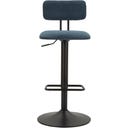 Barhocker mit Höhenverstellung hellblau, 2er-Set