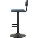 Barhocker mit Höhenverstellung hellblau, 2er-Set