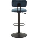 Barhocker mit Höhenverstellung hellblau, 2er-Set